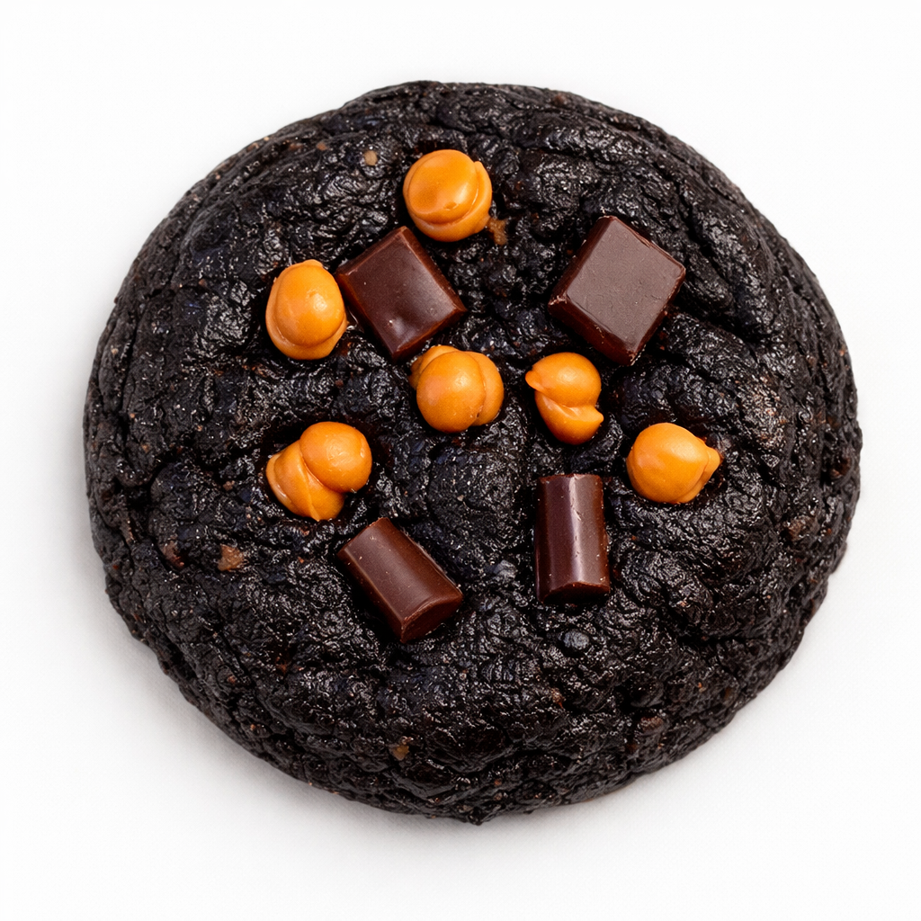 “Double Chonk-O-Late Caramel” Chocolate Caramel Cookie